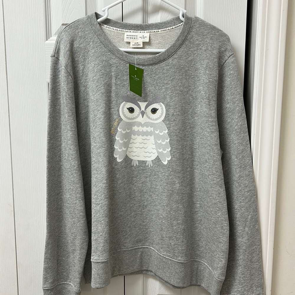 NWT Kate Spade Owl Sweatshirt